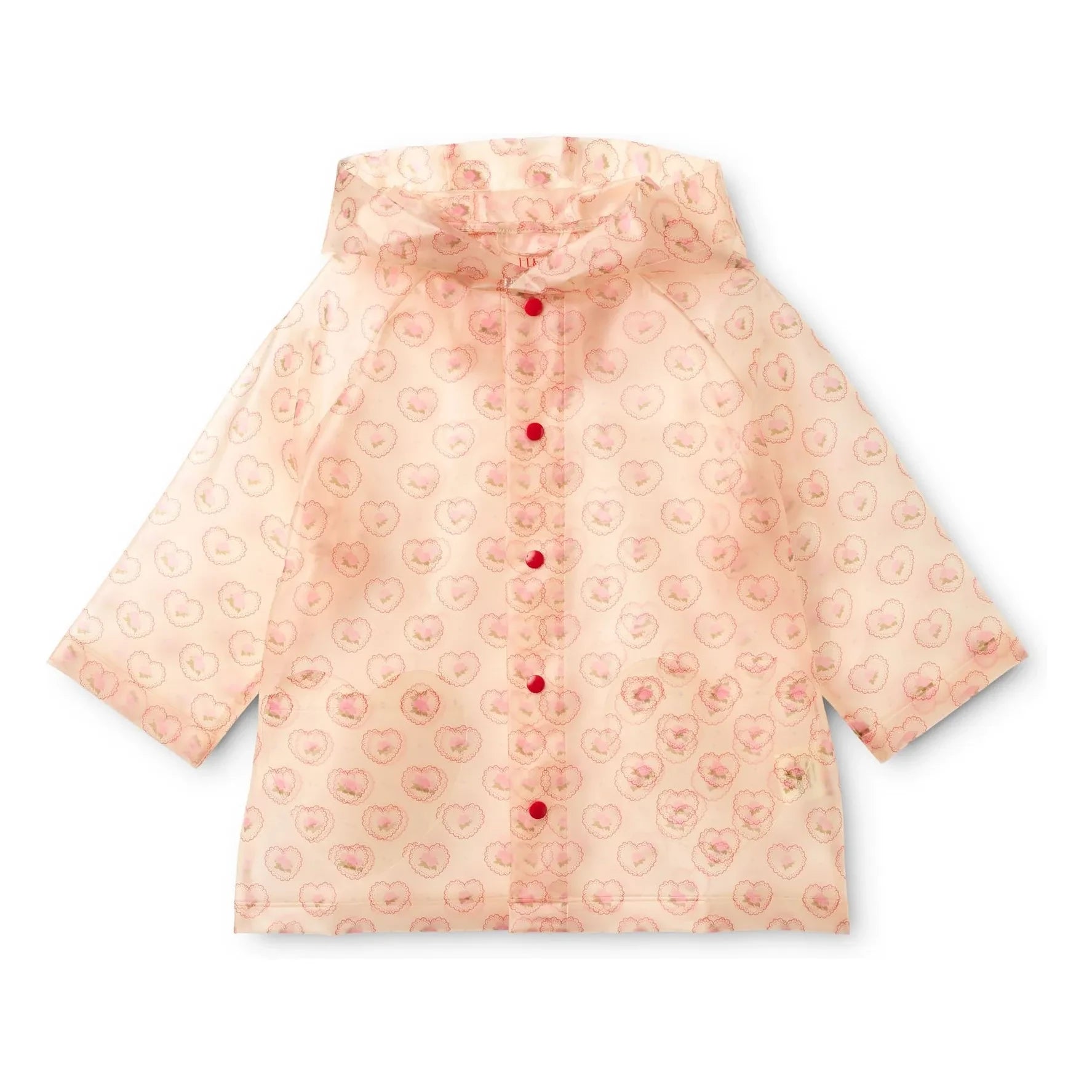 Flöss - Raincoat Iris Hearts | Pale Pink
