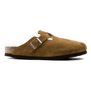 BIRKENSTOCK - Boston Shearling Slides - Adult Collection | Caramel