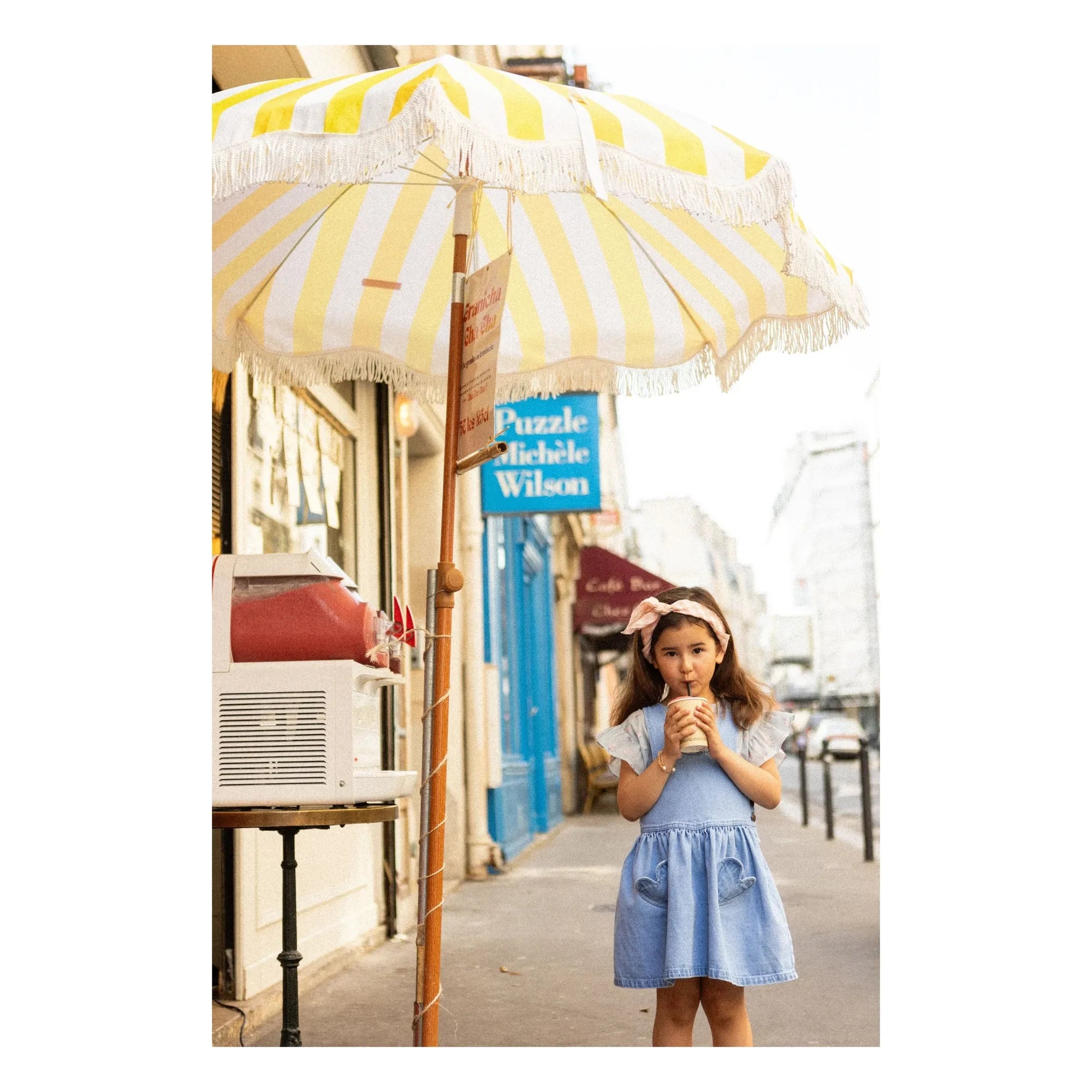 Louis Louise - Sweet Heart Pocket Denim Dress | Light Blue