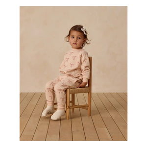 Quincy Mae - Organic Cotton Knotted Jogger | Coral