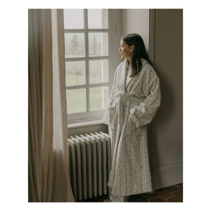 garbo&friends - Strawberry Wreath Bathrobe | Ecru