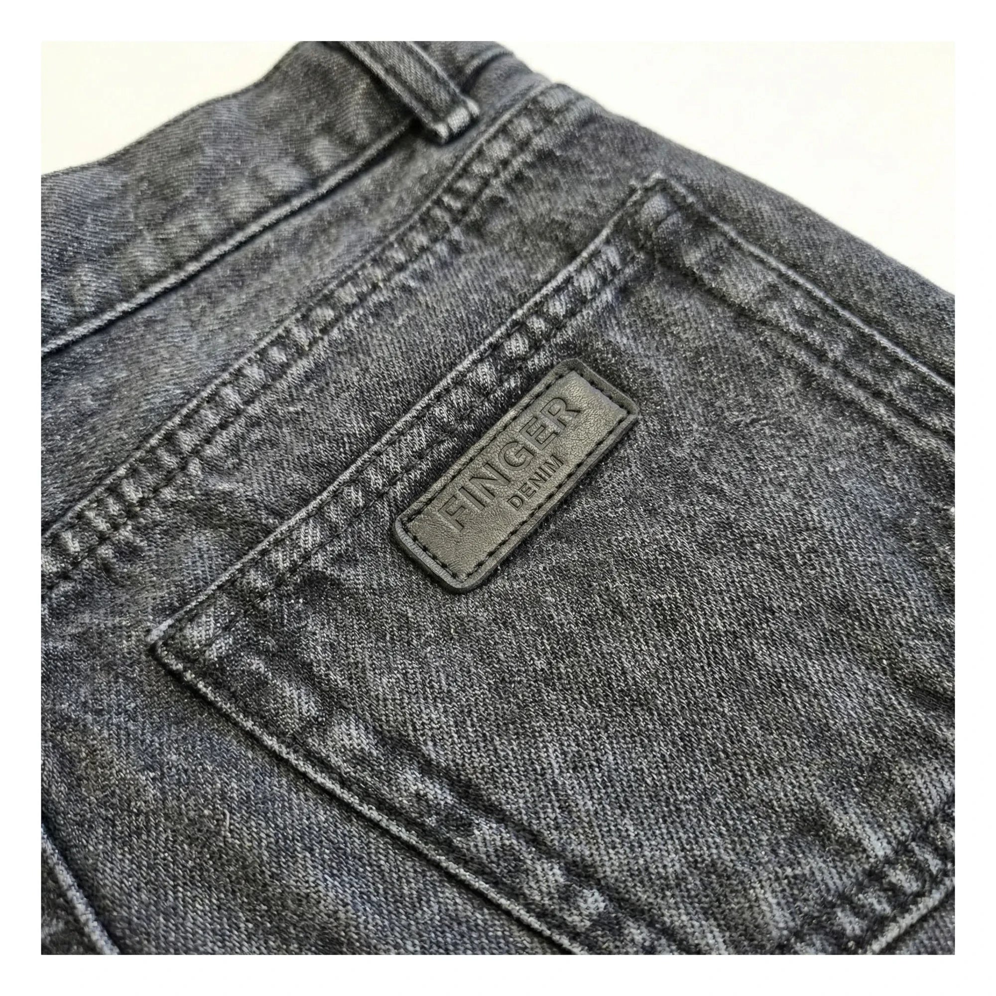 Finger in the Nose - Denim Eva Shorts | Denim Gray