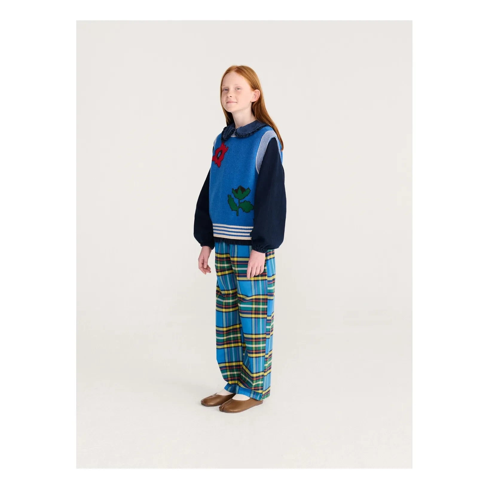 Bobo Choses - Mavi Tartan Pantolon