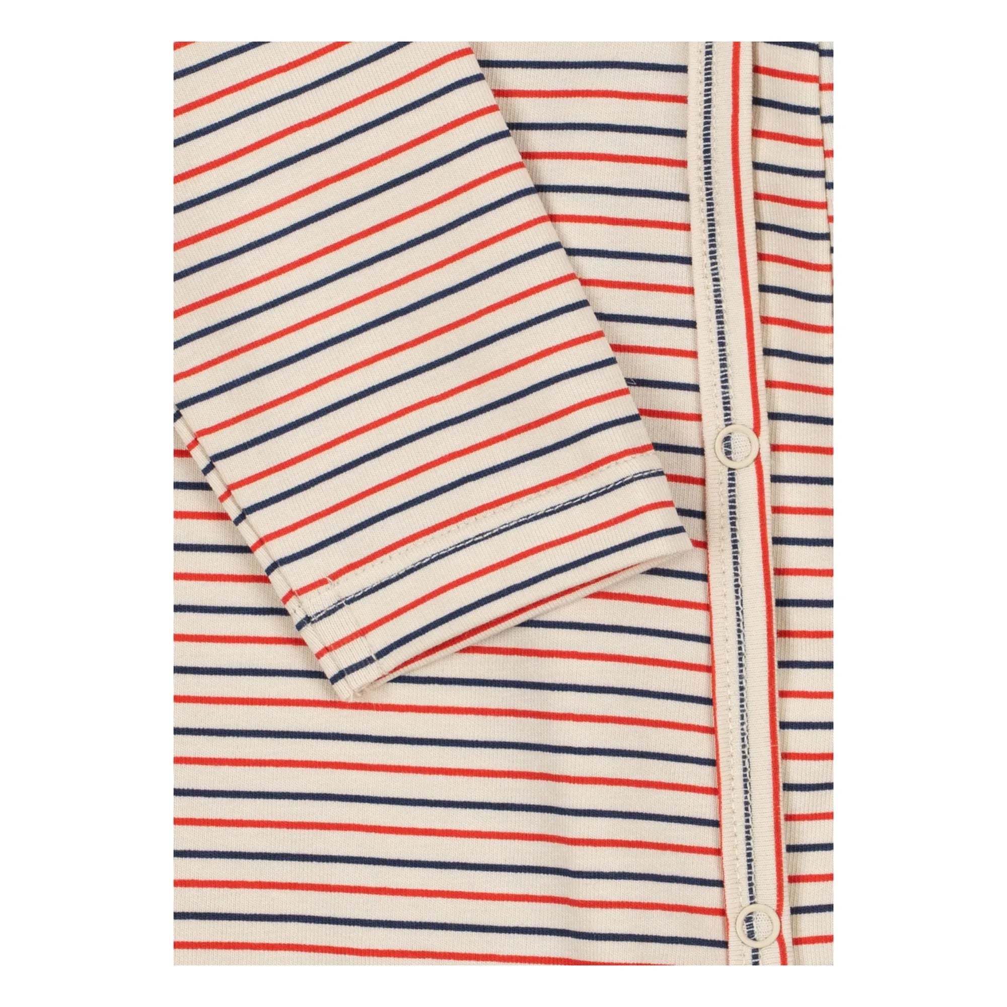 Konges Sløjd - Organic cotton striped jumpsuit | Red