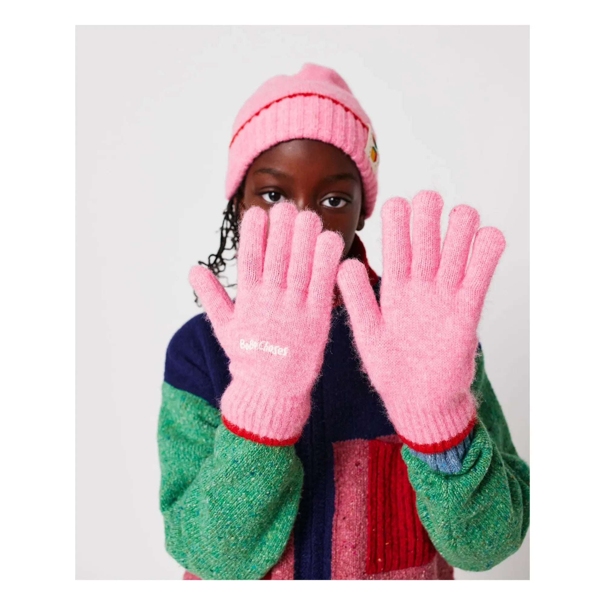 Bobo Choses - Roll The Dice Hat Made from Recycled Fibers | Pink