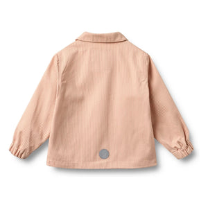 Wheat - Bofo Striped Organic Cotton Jacket | Peach