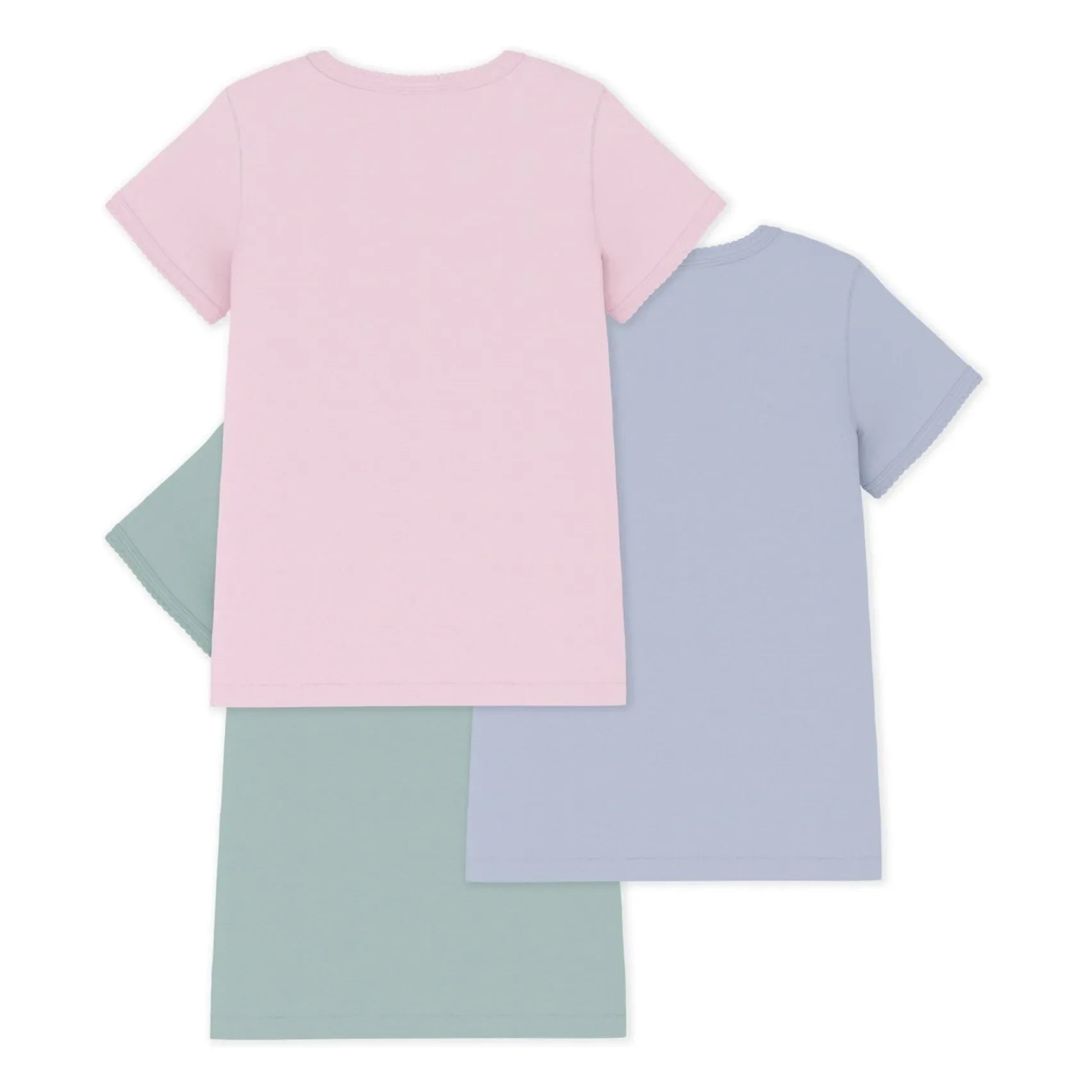 Petit Bateau - Set of 3 Cocot T-Shirts | Pink