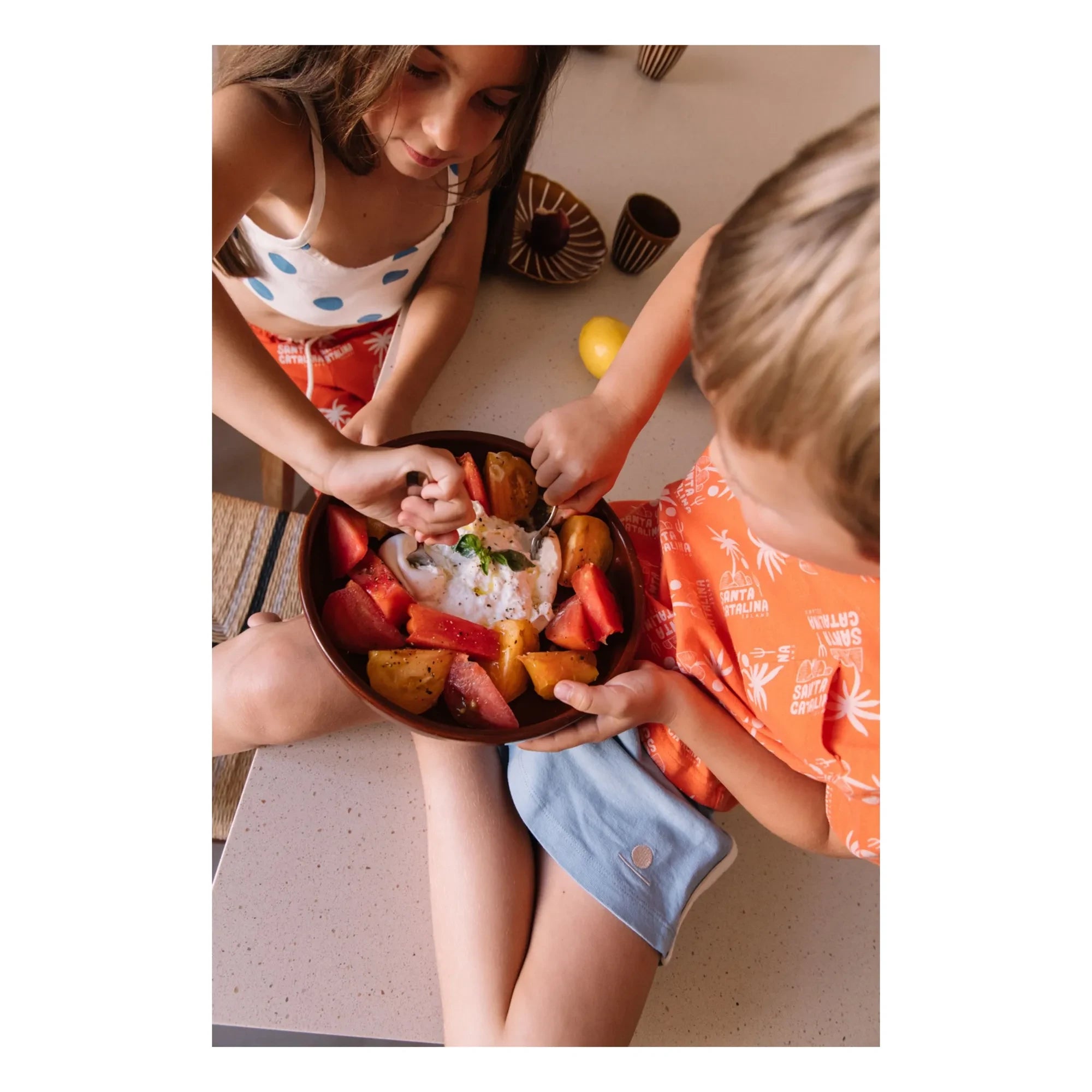 We Are Kids - Elia Wide Leg Palm Pants | Orange