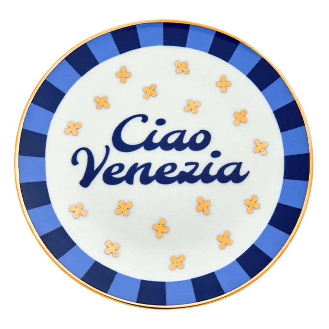 Bitossi - Ciao Venezia Plate | Blue