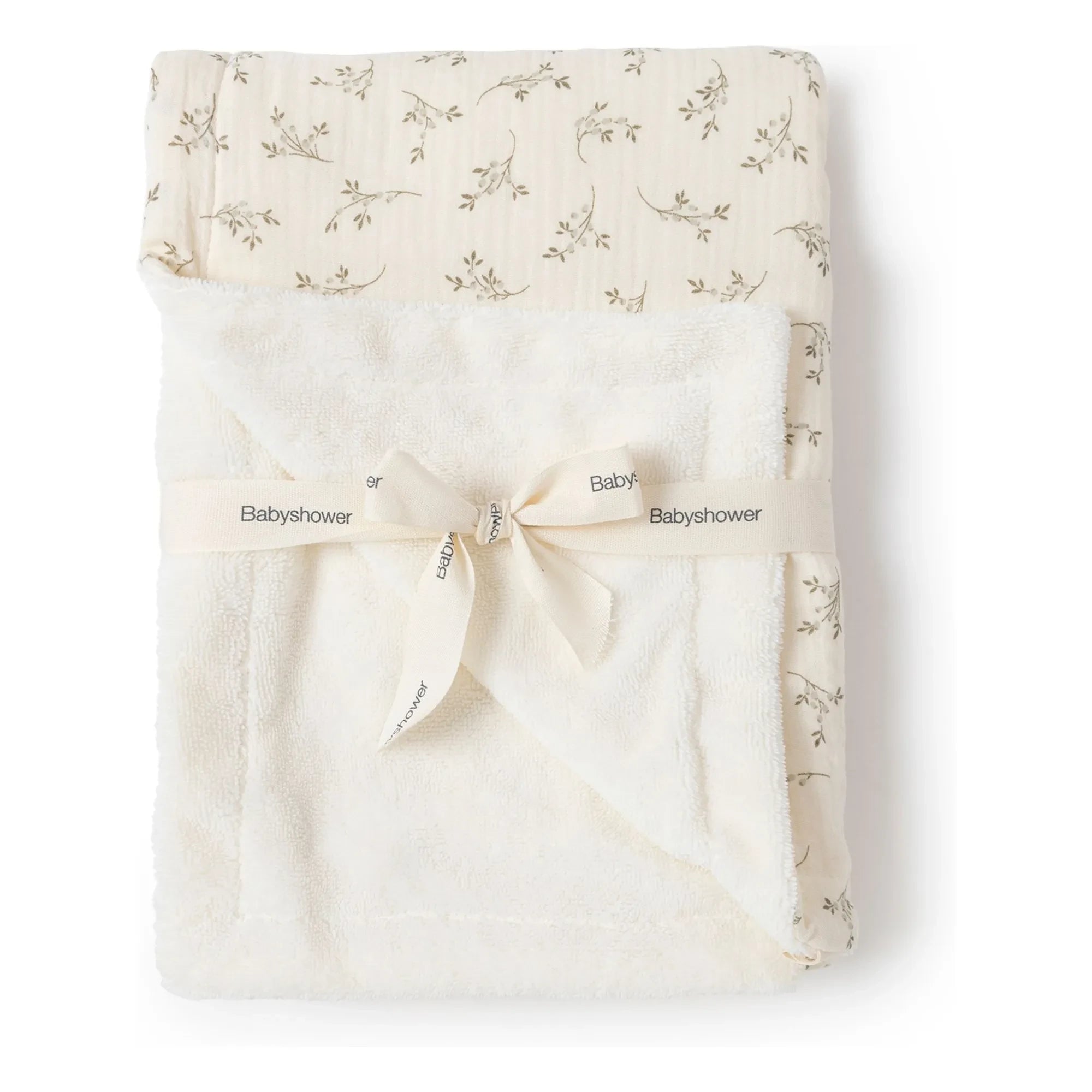 Babyshower - Zeytin ara mevsim battaniyesi | Ekru
