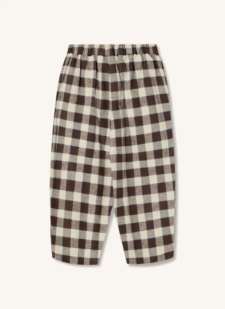 Fliink - Cody Checkered Pants | Brown