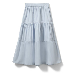 Sofie Schnoor - Vivi Striped Long Skirt | Light blue