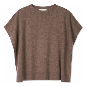 Bompard - Cashmere Boat Neck Poncho | Beige