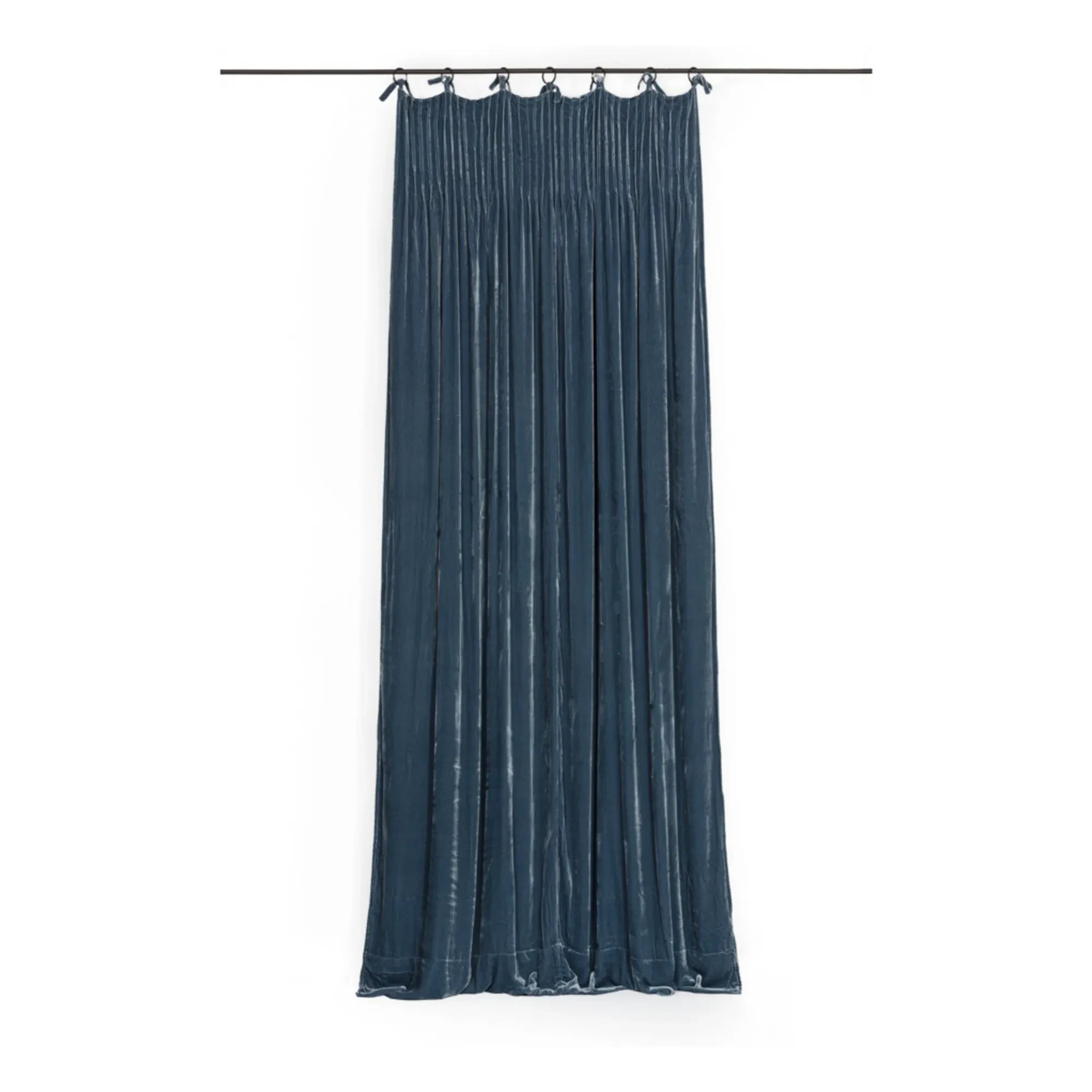 Le Monde Sauvage - Istanbul Blue Silk Velvet Curtain