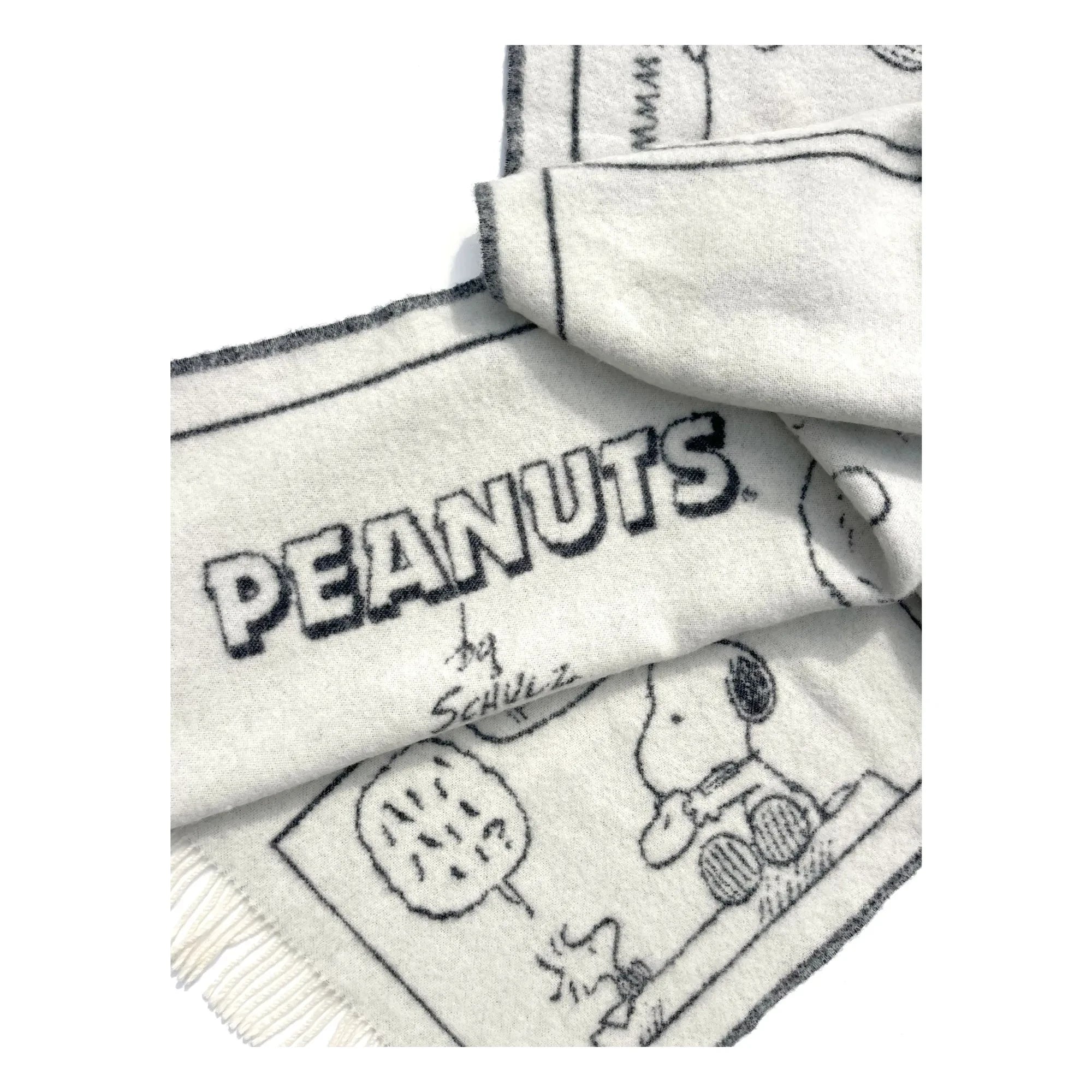Maison Deux - Peanuts Scarf | Black