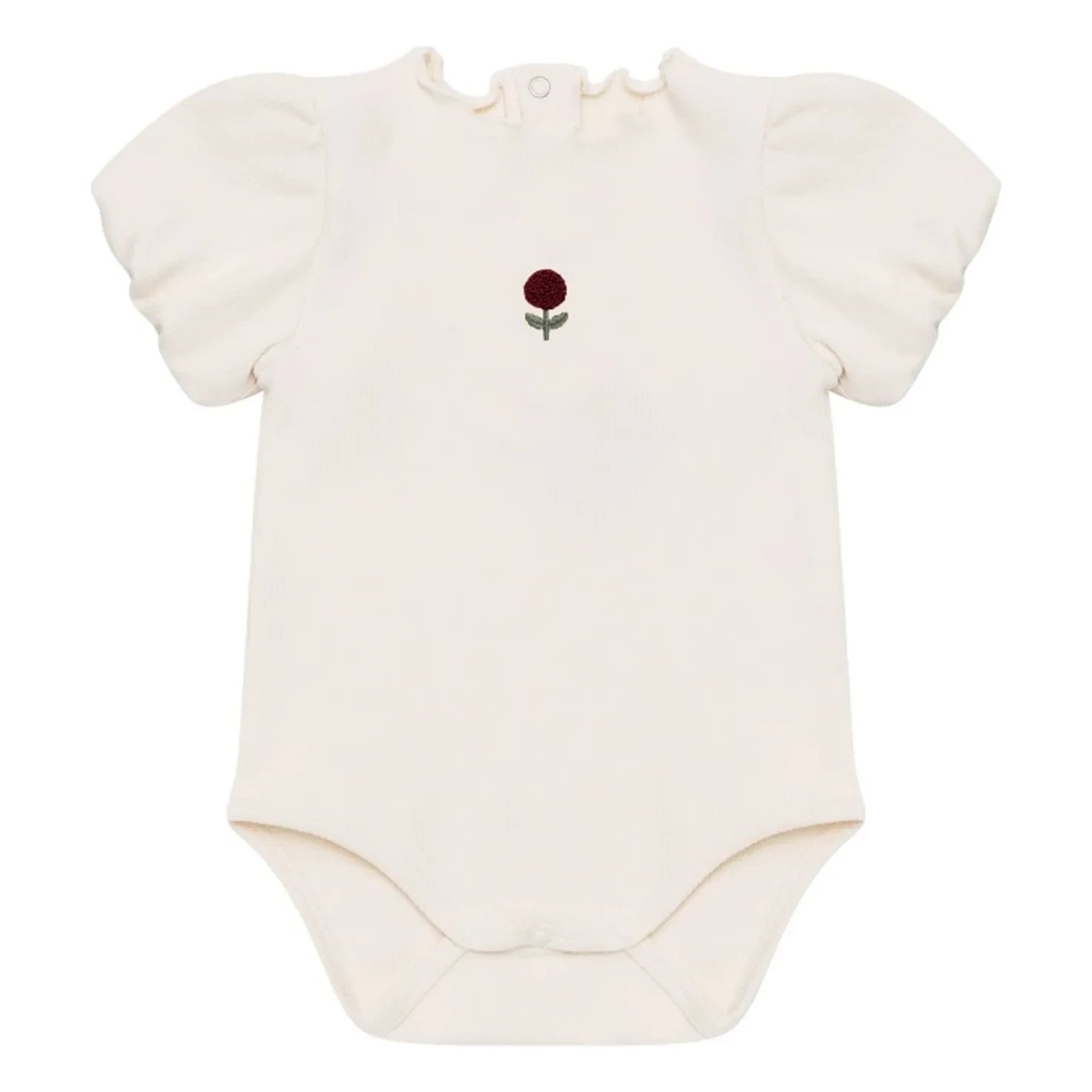 Donsje - Nowie Fleur Organic Cotton Bodysuit | Ecru