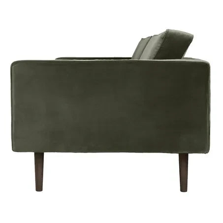 Broste Copenhagen - Wind Velvet 3-Seater Sofa | Olive Green