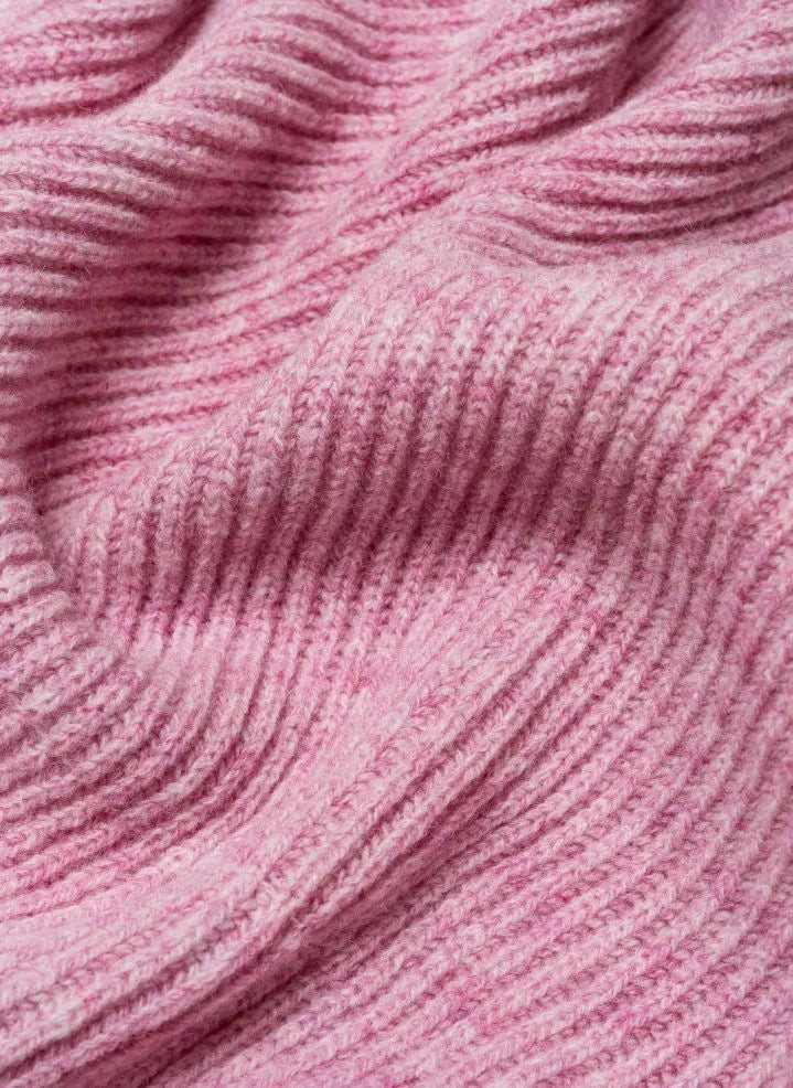 Hvid - Gaston Laine Merino Blanket | Cotton Candy Pink