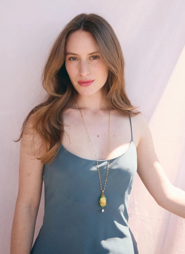 Palas - "Le Secret" Long Necklace | Emerald