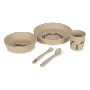 Konges Sløjd - Tiger PLA Dinnerware Set | Sand