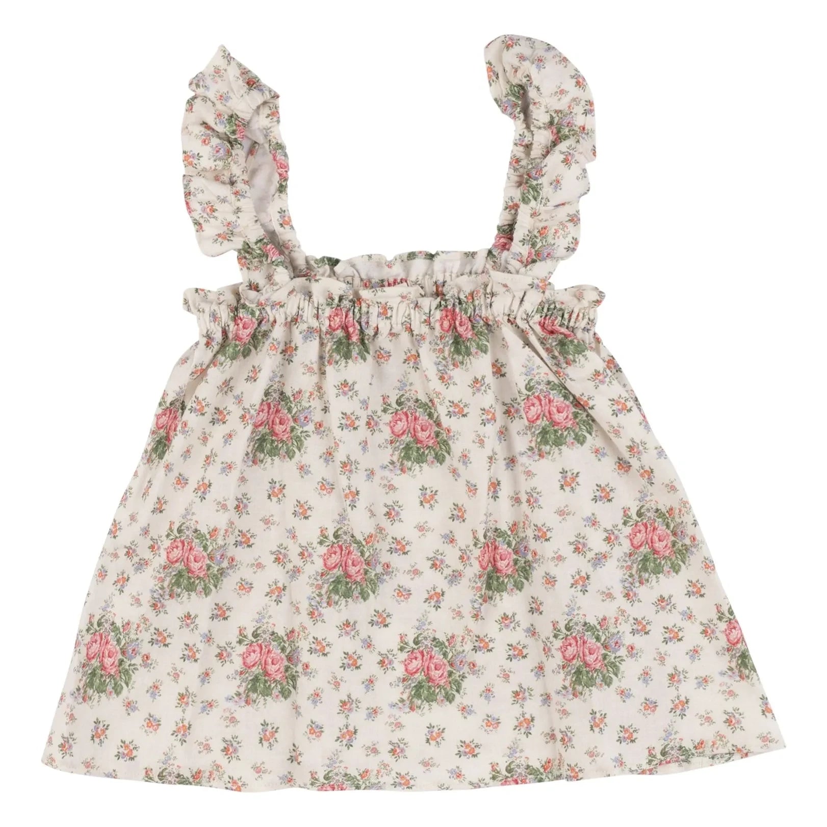 Babe & Tess - Top Théa Floral Linen | Ecru