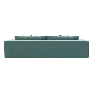 Panac Edition - Bellechasse Velvet Upholstered Sofa for 4 People - 275 cm | Charcoal Gray