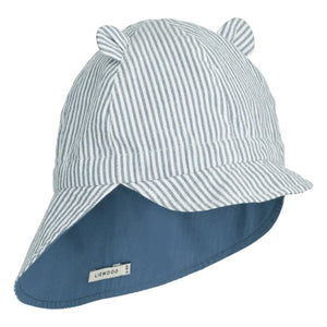 Liewood - Gorm Organic Cotton Anti-UV Reversible Hat | Blue