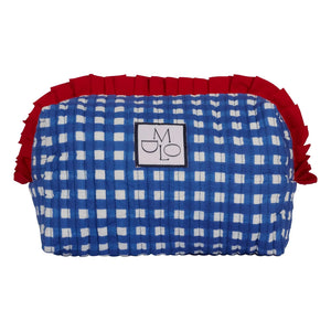 Maria de la Orden - Carreaux Amy Pamuk clutch çanta | Mavi
