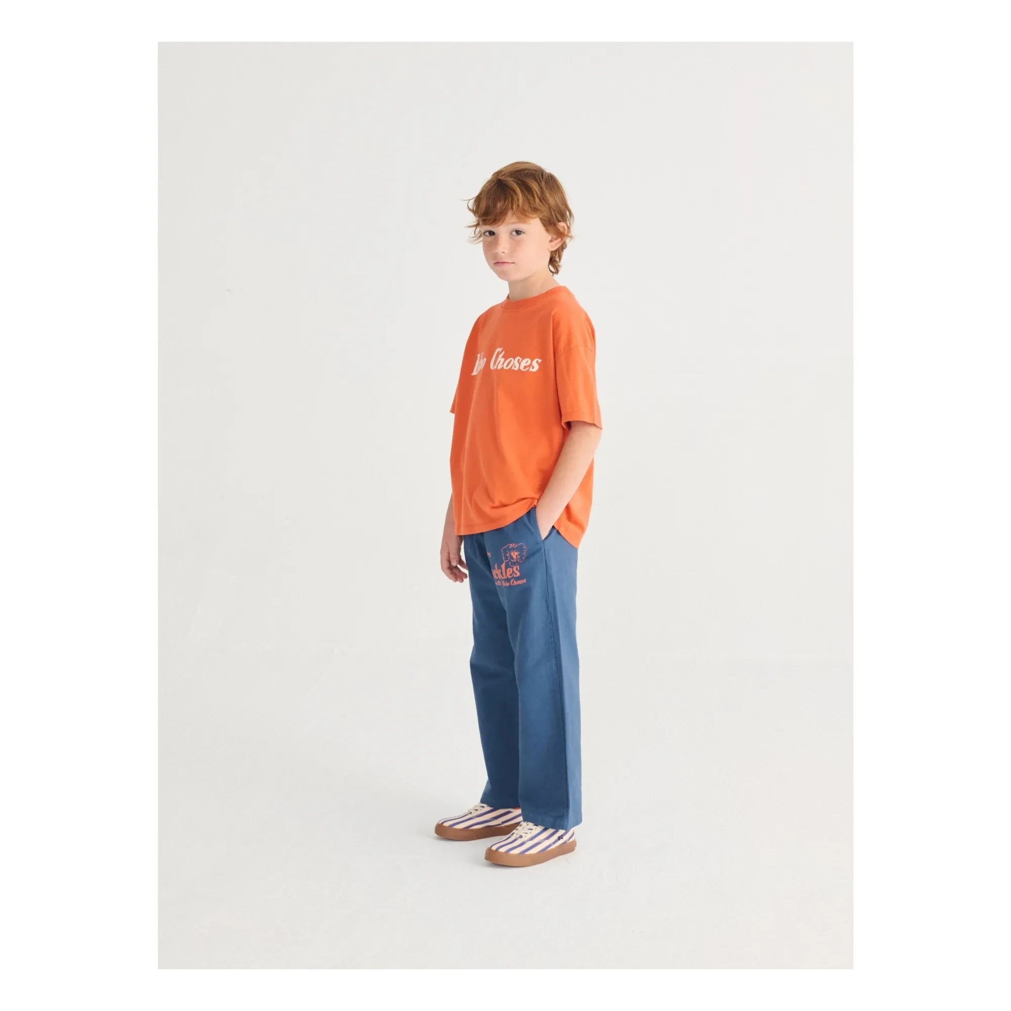 Bobo Choses - The Dog Pickles Organic Cotton Pants | Navy Blue