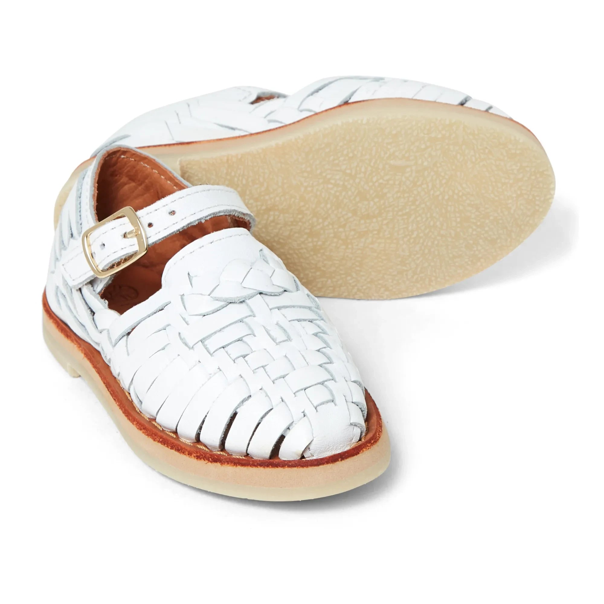 Mapache - Alegria Sandals | White