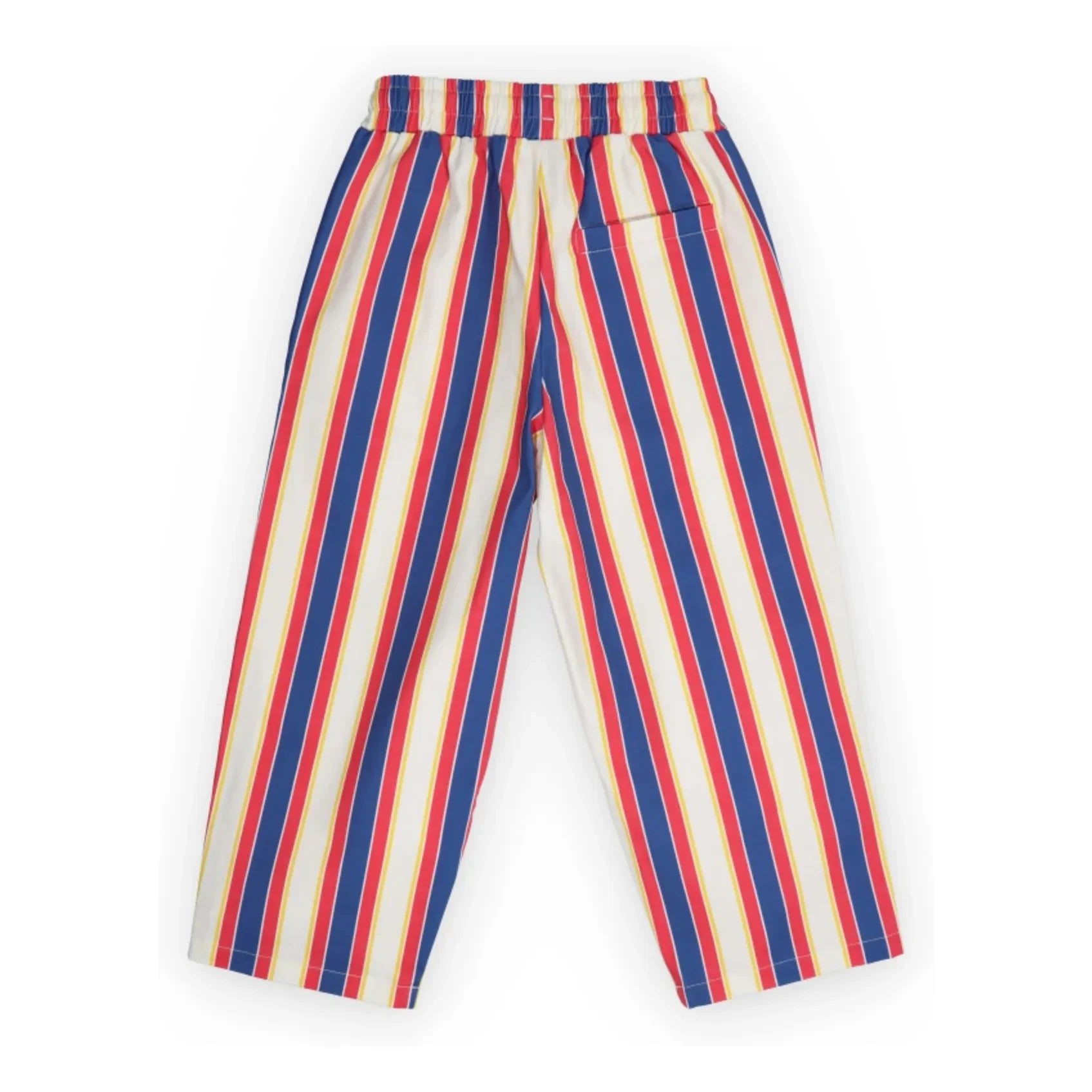 The New Society - Striped Gorse Cord Trousers | Red