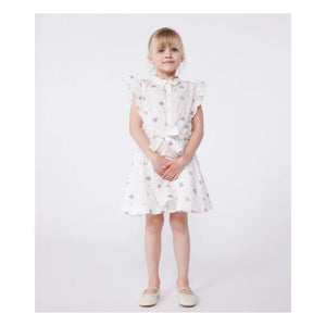 Petit Bateau - Bory Organic Cotton Poplin Dress | Cream