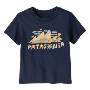Patagonia - Graphic Fitz Roy Superbloom Organic Cotton T-Shirt | Navy Blue