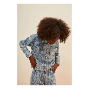 Fabula - Floral Denim Jacket | Light Blue