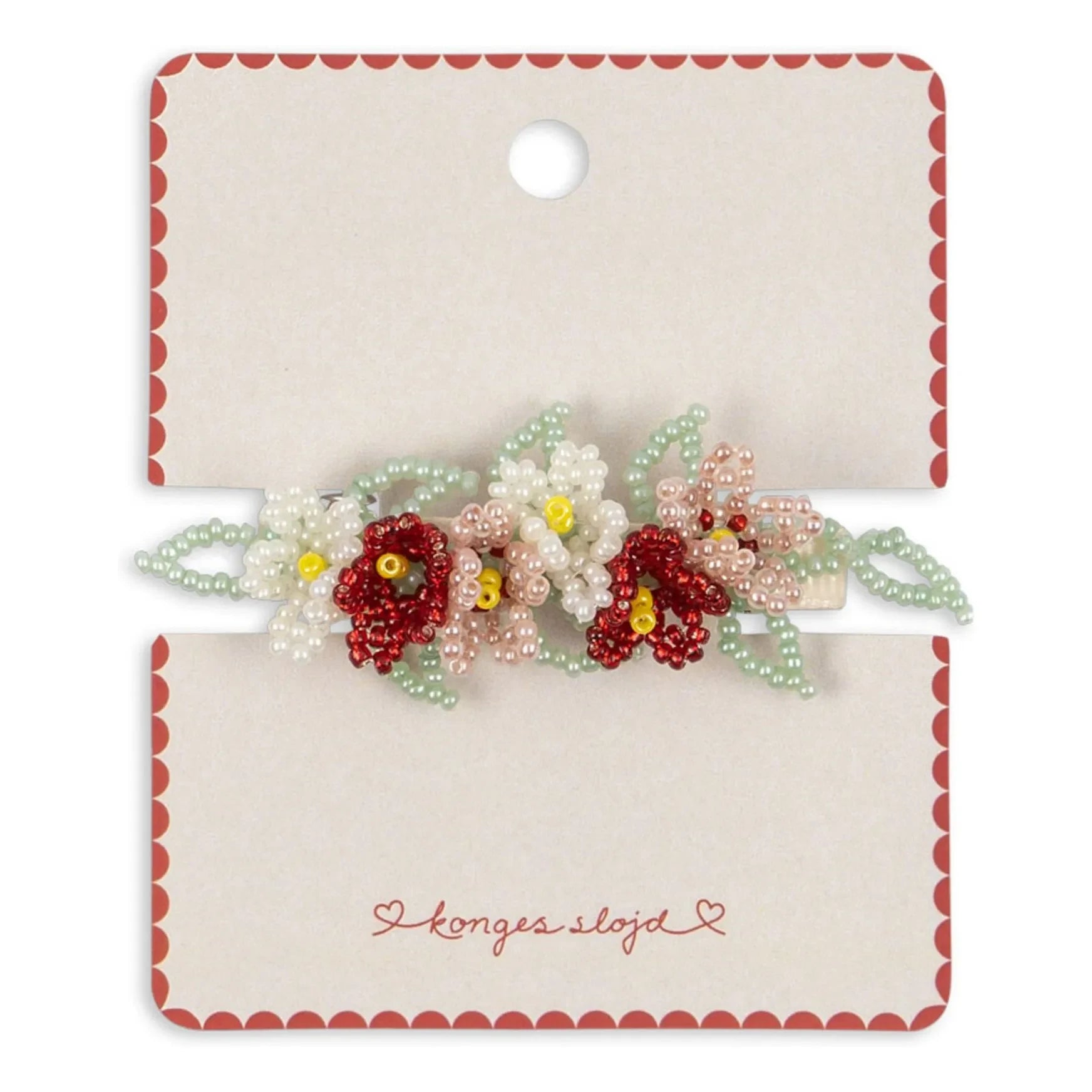 Konges Sløjd - Floral hair clip | Green water