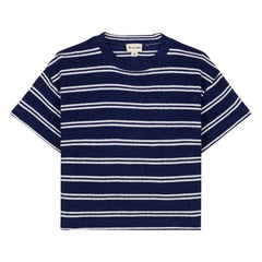 We Are Kids - Jordan Striped Organic Cotton T-Shirt | Navy Blue