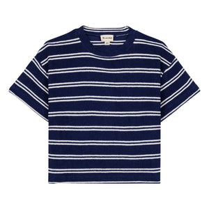 We Are Kids - Jordan Striped Organic Cotton T-Shirt | Navy Blue