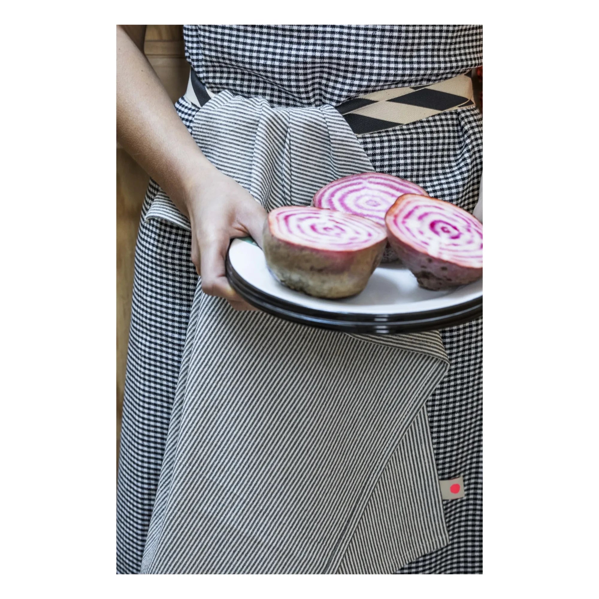 La cerise sur le gâteau - Finette Striped Kitchen Towel
