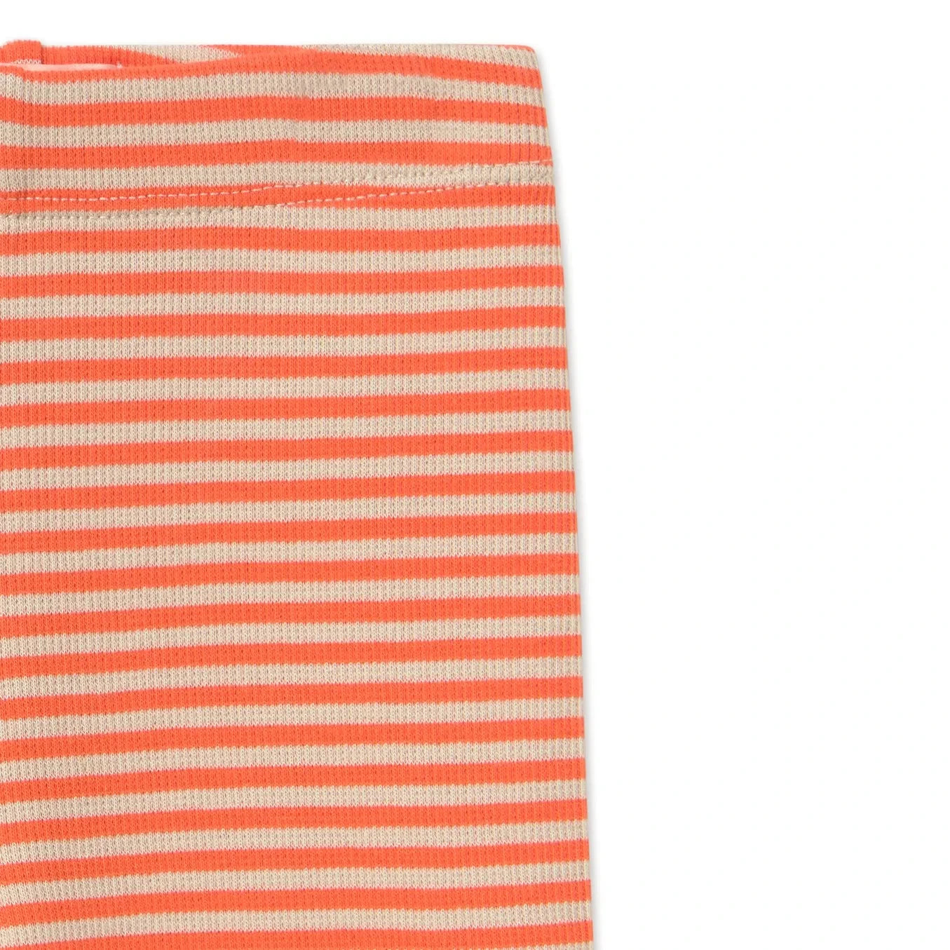 Tinycottons - Organic Cotton Ribbed Striped Leggings | Red