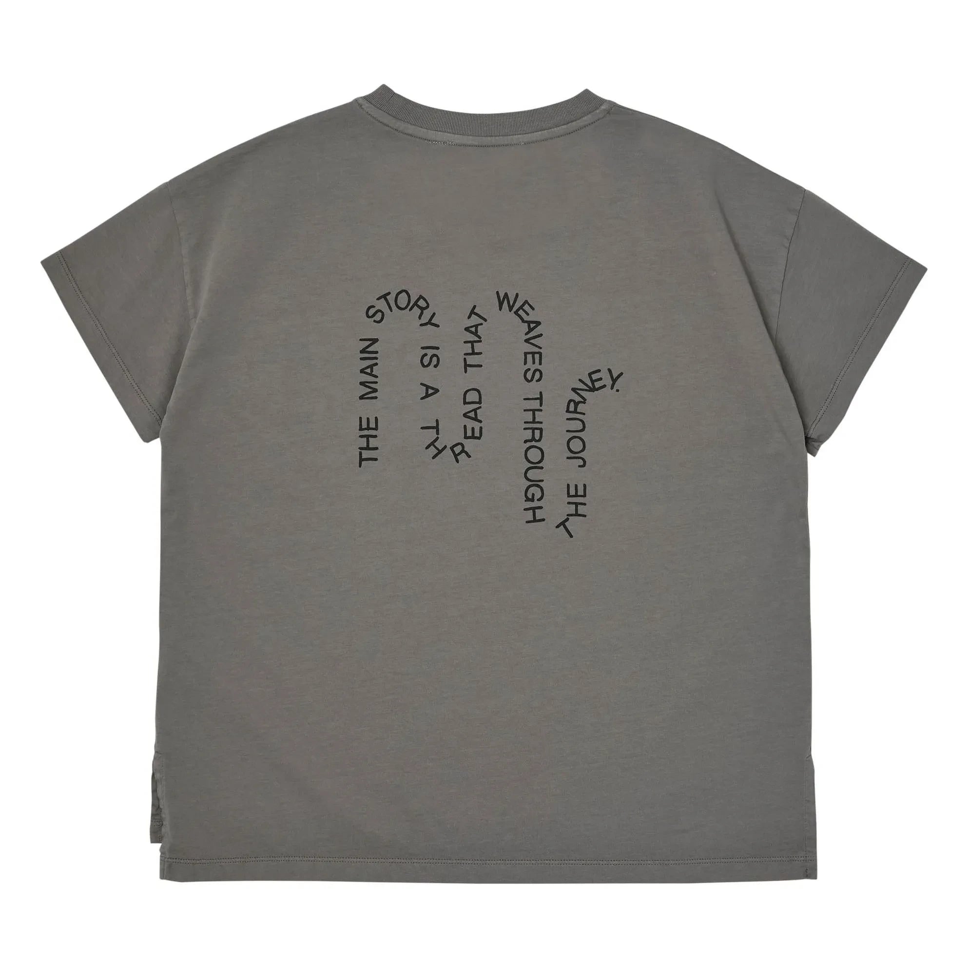 Main Story - Oversize organic cotton T-shirt | Dark gray