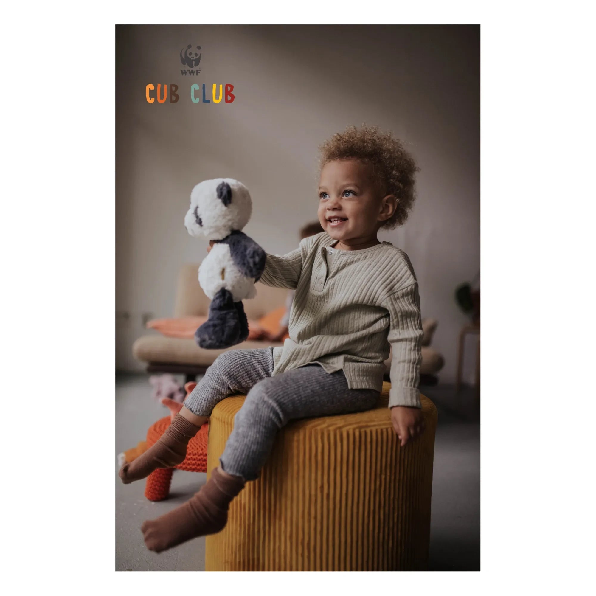 Bon Ton Toys - Panu the Panda peluş | Siyah/Beyaz