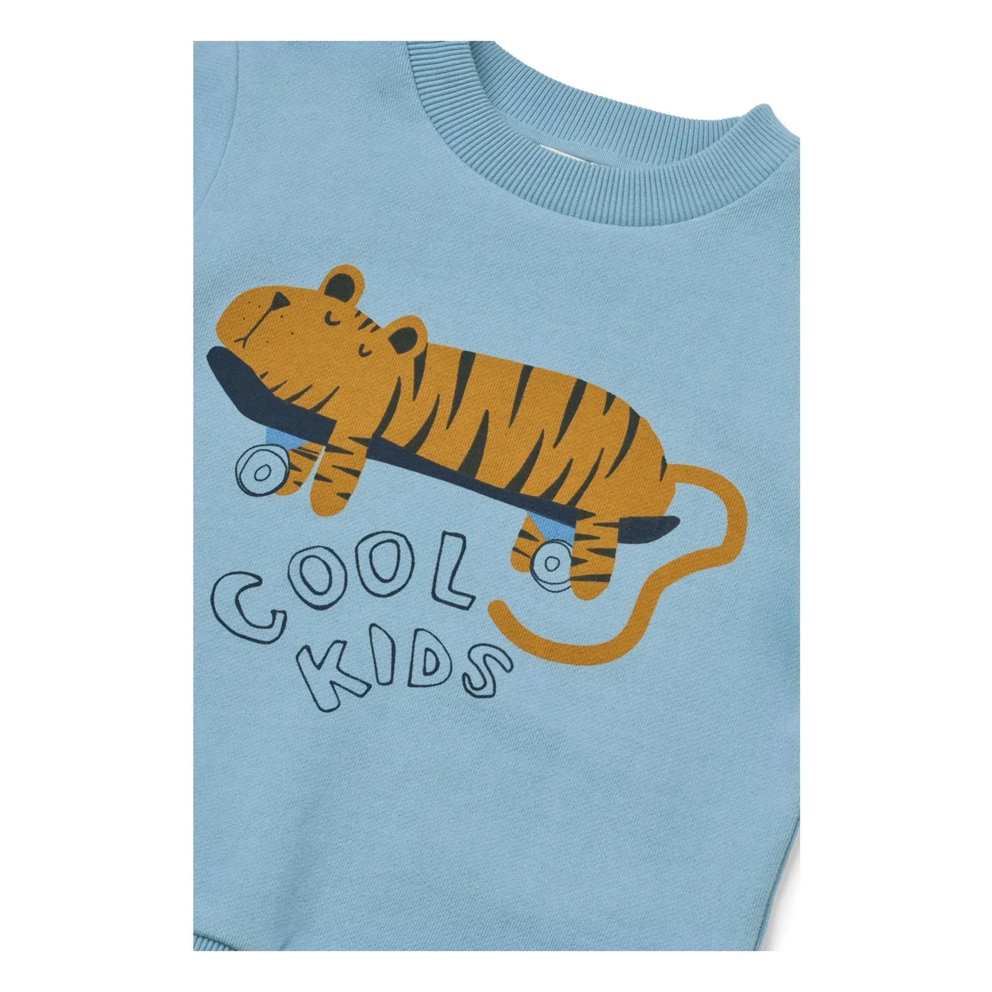 Liewood - Thora Tigre organik pamuklu sweatshirt | Mavi