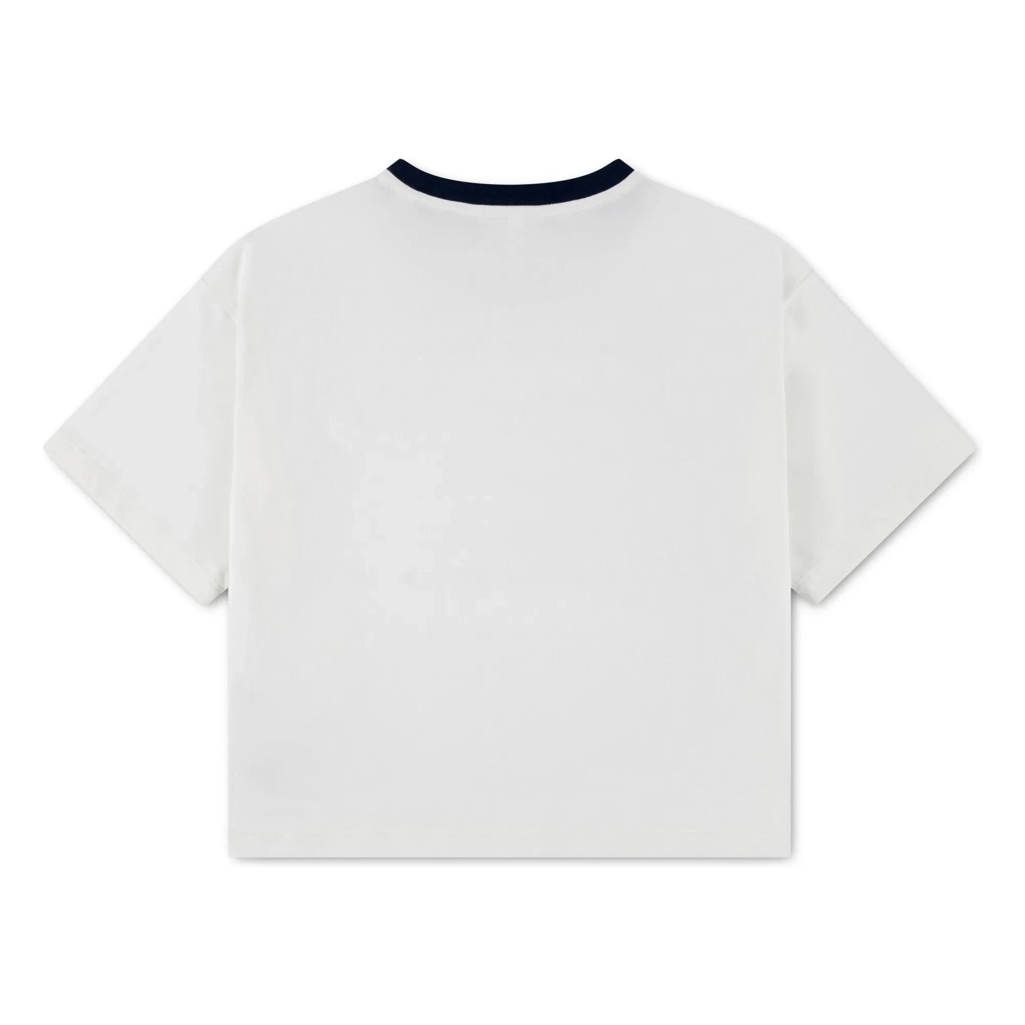 Lacoste - T-shirt with L Contrast Collar Organic Cotton | Off-White