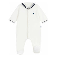 Petit Bateau - Sleep Well Pijama Yaka Smock | Beyaz