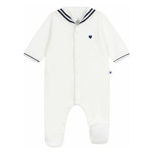 Petit Bateau - Sleep Well Pijama Yaka Smock | Beyaz