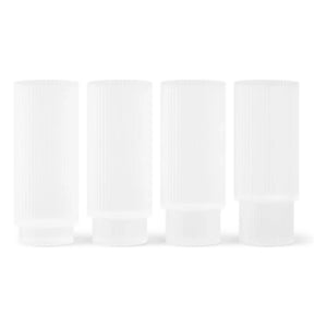 Ferm Living - Ripple Long Lenses - Set of 4 | White