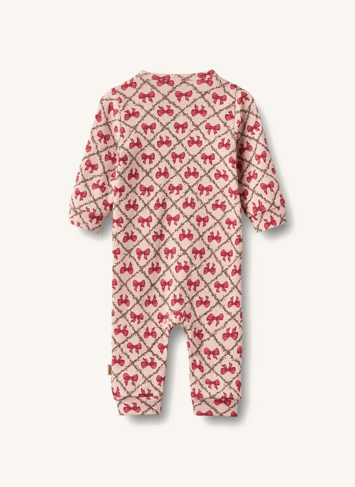 Wheat - Nikola organic cotton knotted romper | Framboise