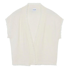 Kujten - Nessa Linen Sweater | White