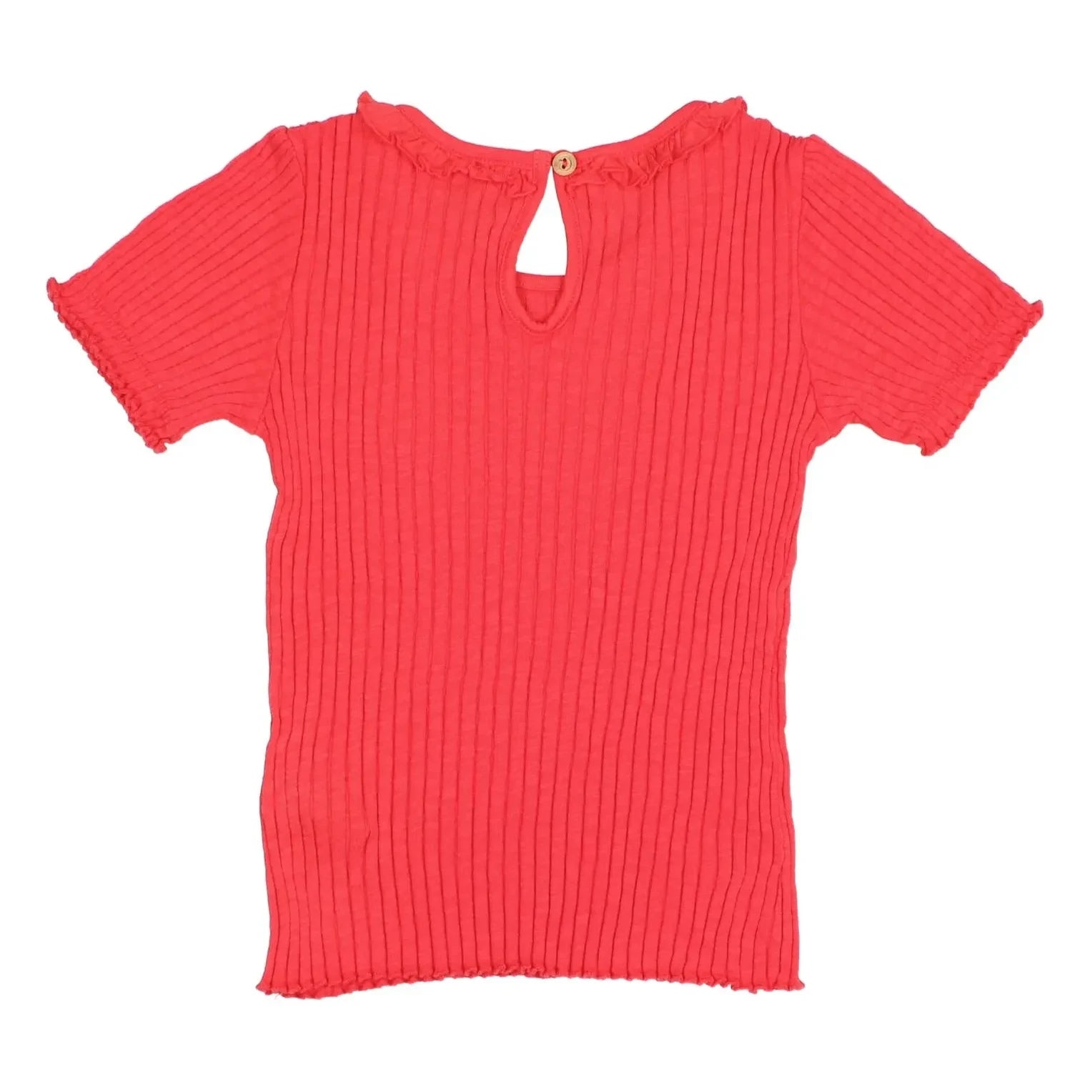 Búho - Ribbed T-shirt Organic cotton | Red