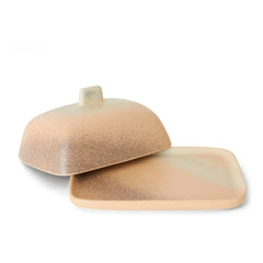 HKliving - Pink Stone Ceramic Butter Dish